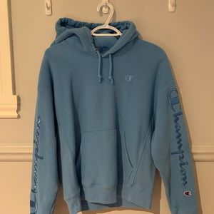 Women’s blue champion hoodie